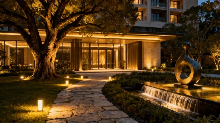 Smart Lighting Enhances Landscape Design